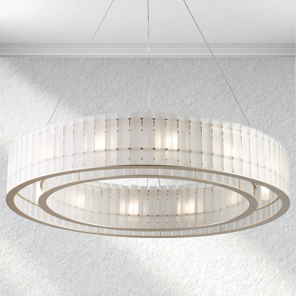 Swaroevan Parallel Round Chandelier - Single LayerManorlights