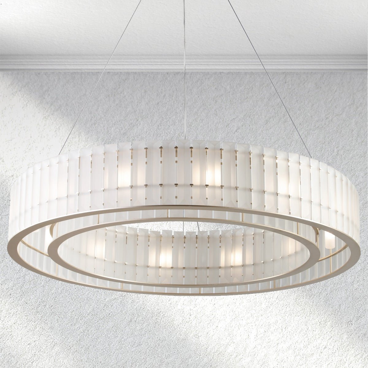 Swaroevan Parallel Round Chandelier - Single LayerManorlights