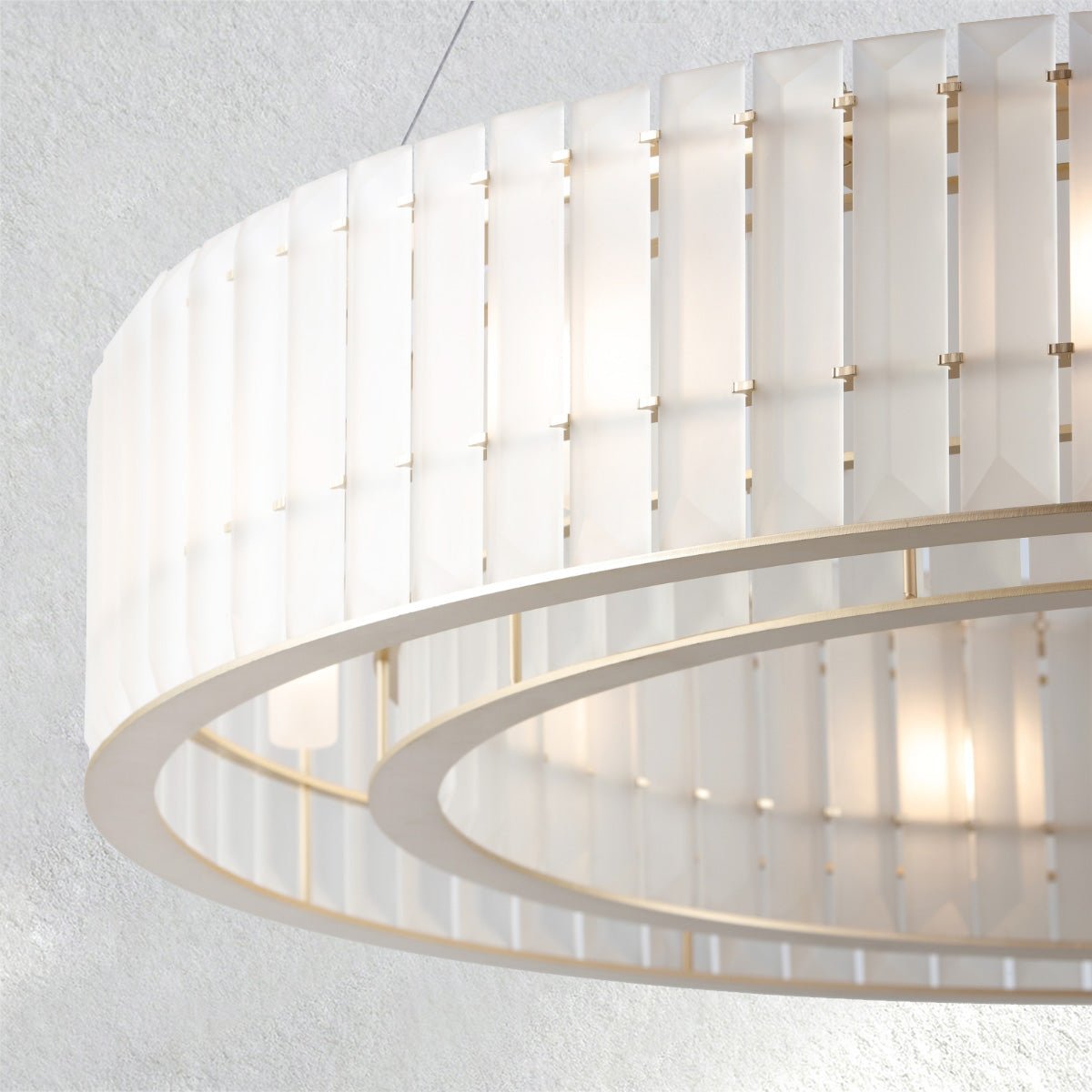 Swaroevan Parallel Round Chandelier - Triple LayerManorlights