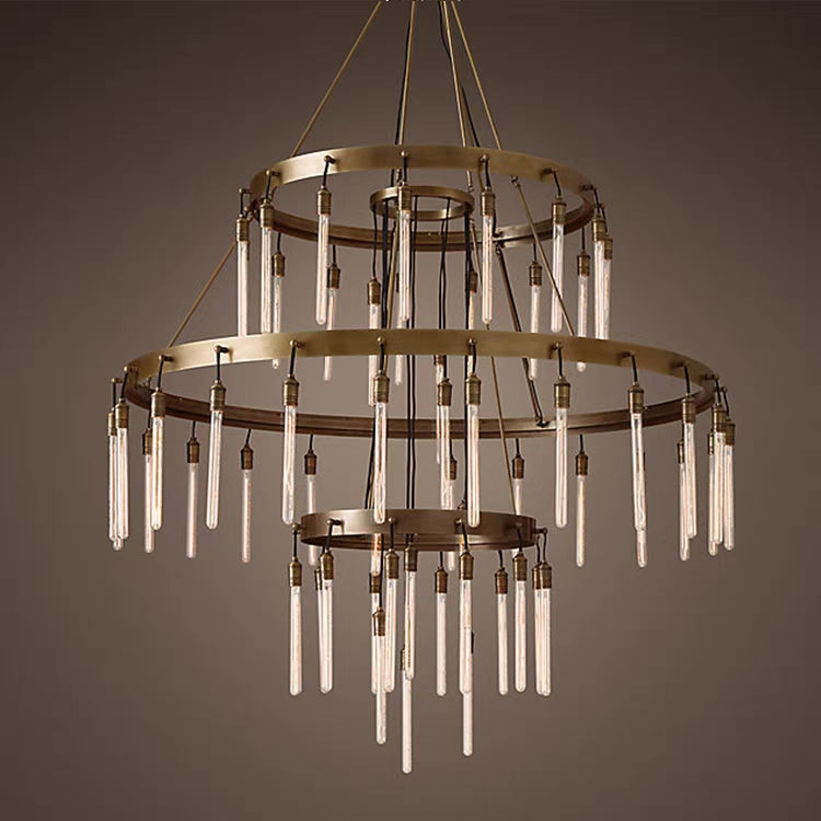 Retro-Inspired Metal Pendant Light Chandelier for Living Room/Bedroom/Staircase/Villa-Manorlights
