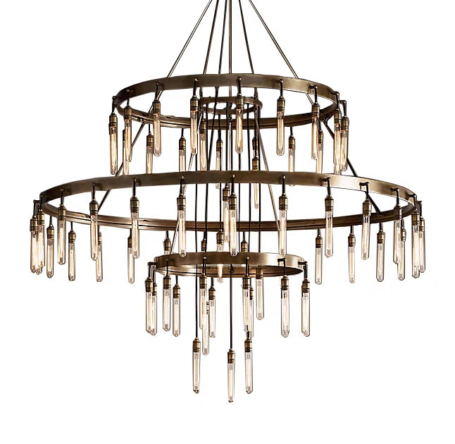 Retro-Inspired Metal Pendant Light Chandelier for Living Room/Bedroom/Staircase/Villa-Manorlights