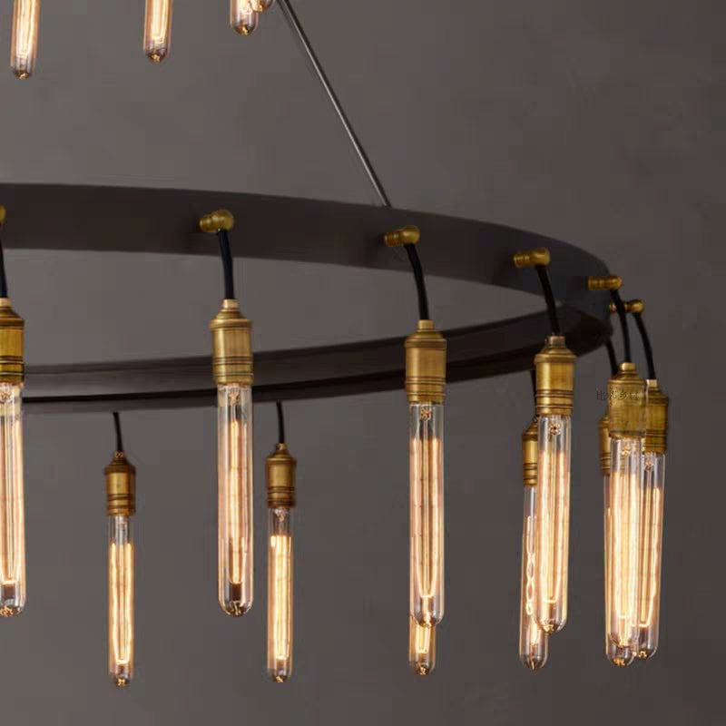 Retro-Inspired Metal Pendant Light Chandelier for Living Room/Bedroom/Staircase/Villa-Manorlights