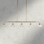 Brass / 60" / Clear Theron Linear Chandelier 50", 60"
