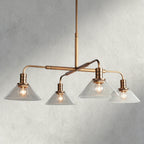 Brass / Clear Theron Round Chandelier