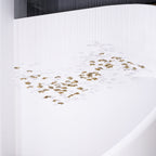 Tidal Art Glass Chandelier (With Canopy) - ∅ 58.3″ x H 118.1″Clear & GoldWarm Light -  Manorlights
