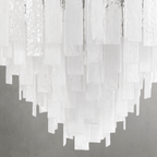 Tidelle Nickel Clear Glass Chandelier Large - Manorlights