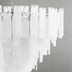 Tidelle Nickel Clear Glass Chandelier Large - Manorlights