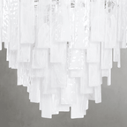 Tidelle Nickel Clear Glass Chandelier Small - Manorlights