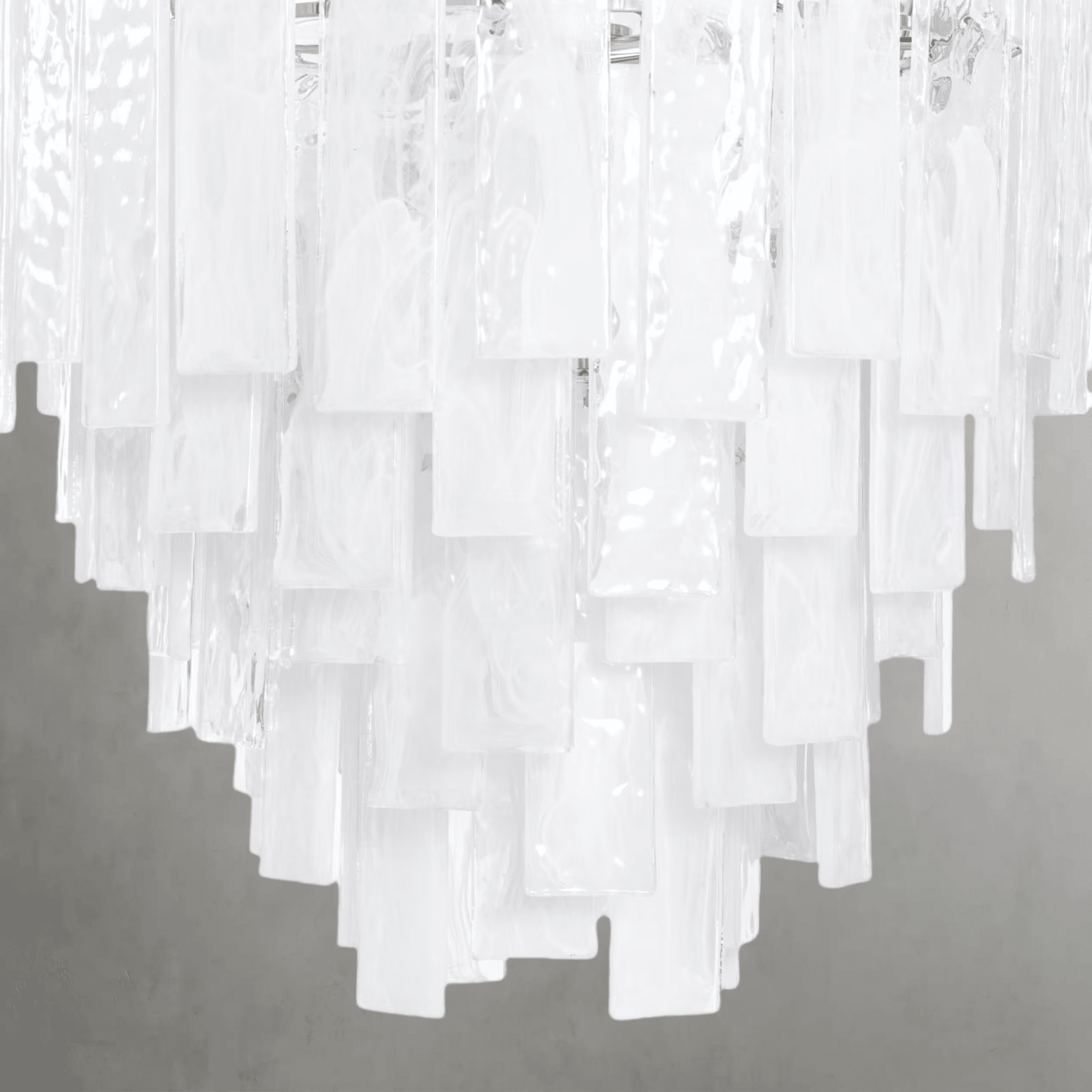 Tidelle Nickel Clear Glass Chandelier Small - Manorlights