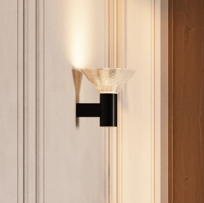 Torres Alabaster Wall lamp-Wall Sconces-Manorlights