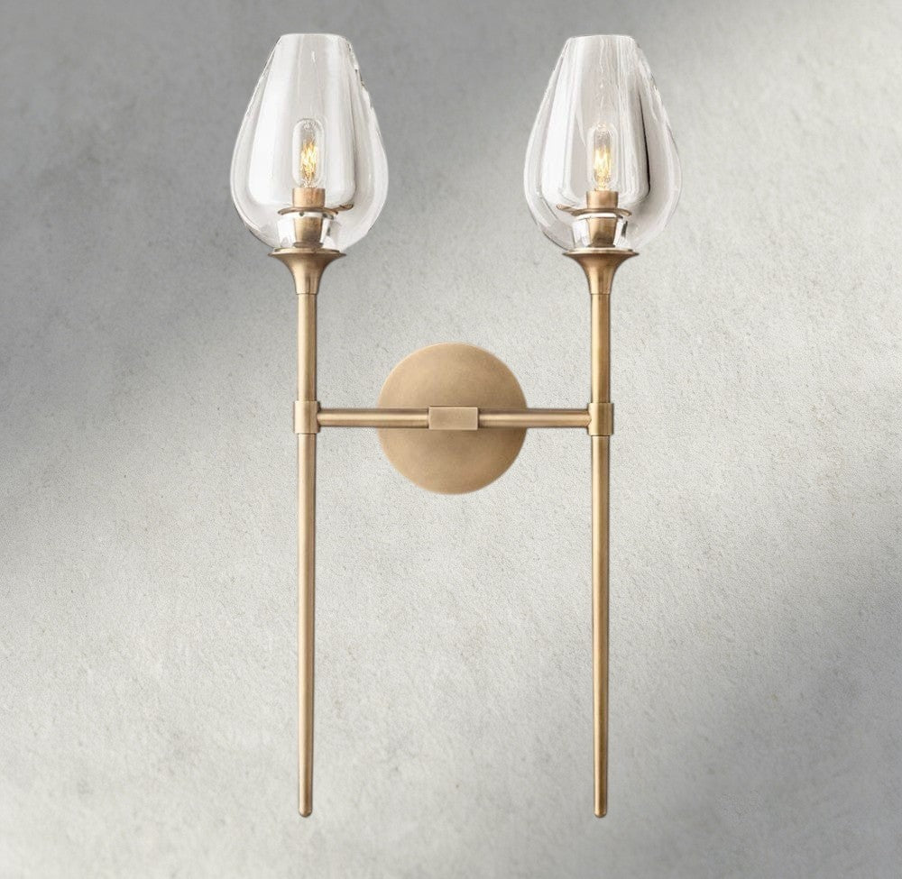 TULIP DOUBLE SCONCE-wall sconce-Manorlights