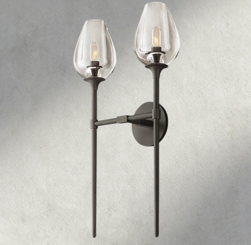 TULIP DOUBLE SCONCE-wall sconce-Manorlights
