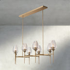 Tulip Linear Chandelier 52", 65"-chandelier-Manorlights