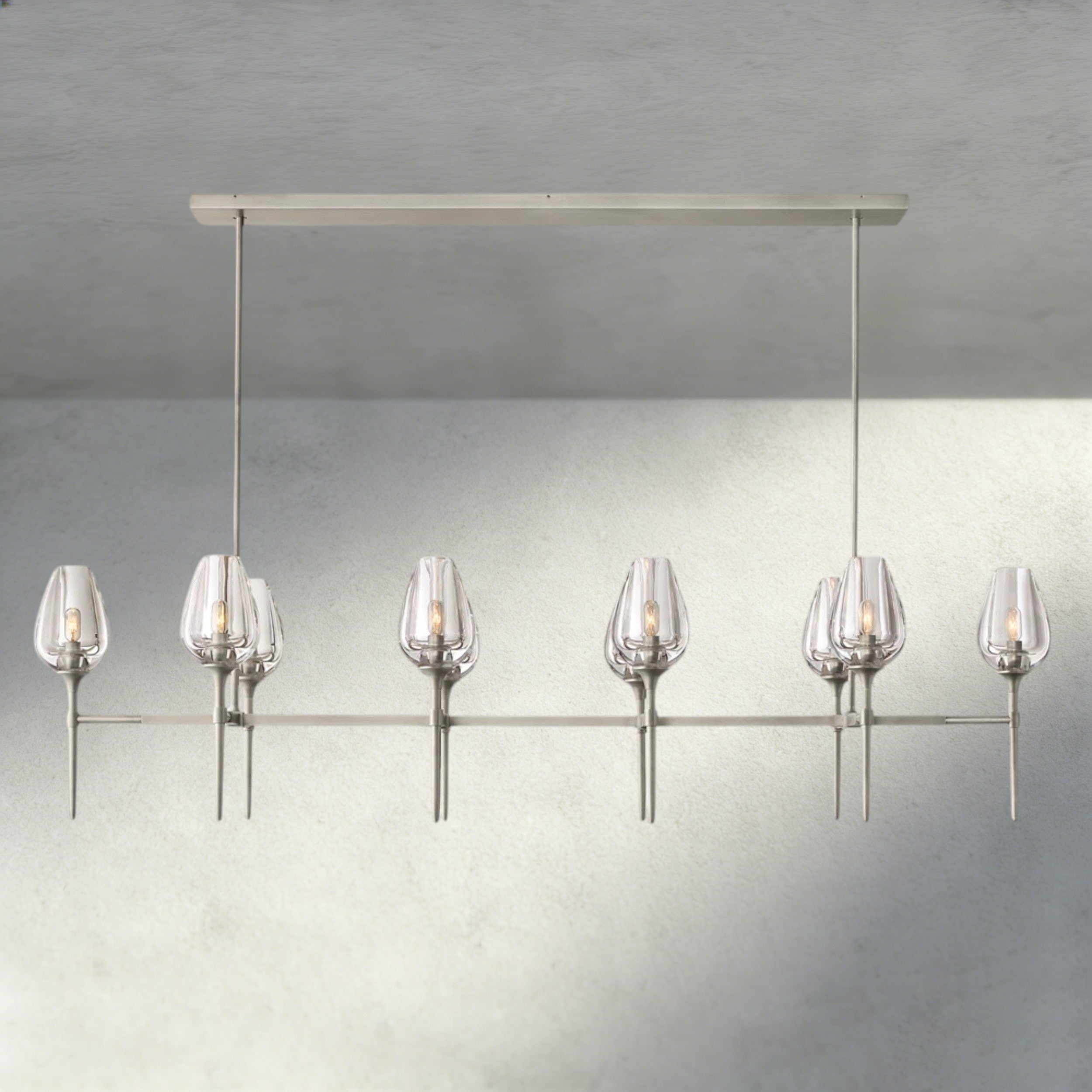 Tulip Linear Chandelier 52", 65"-chandelier-Manorlights