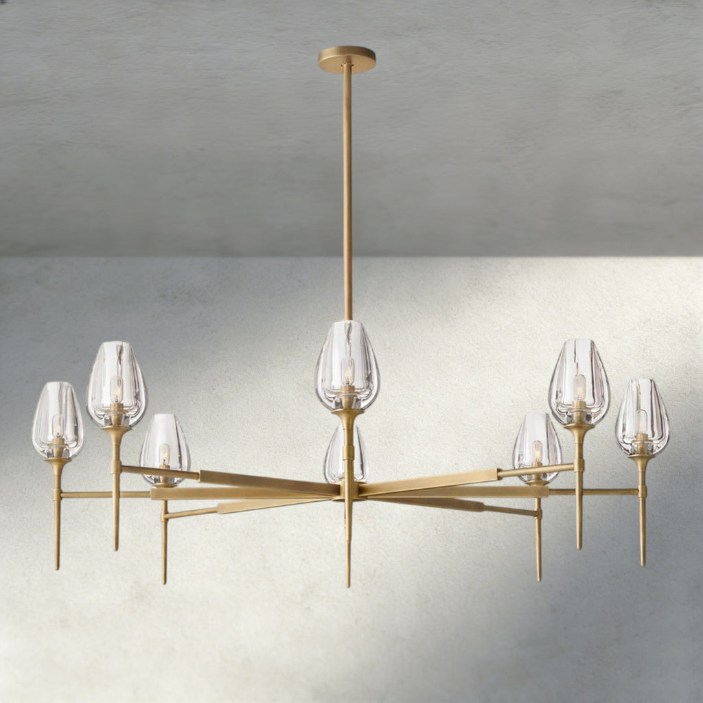 TULIP ROUND CHANDELIER 27", 42", 54"-chandelier-Manorlights