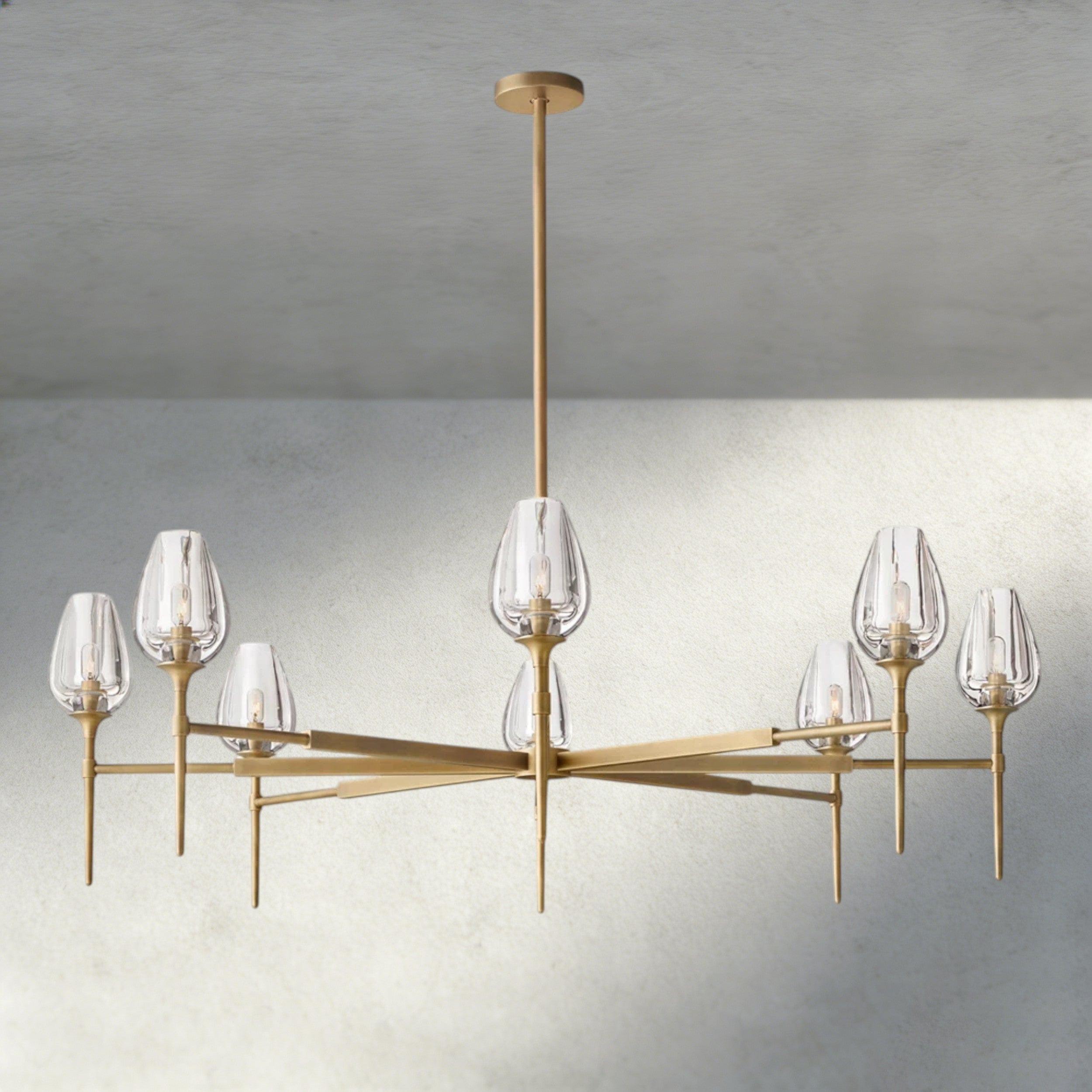 TULIP ROUND CHANDELIER 27", 42", 54"-chandelier-Manorlights