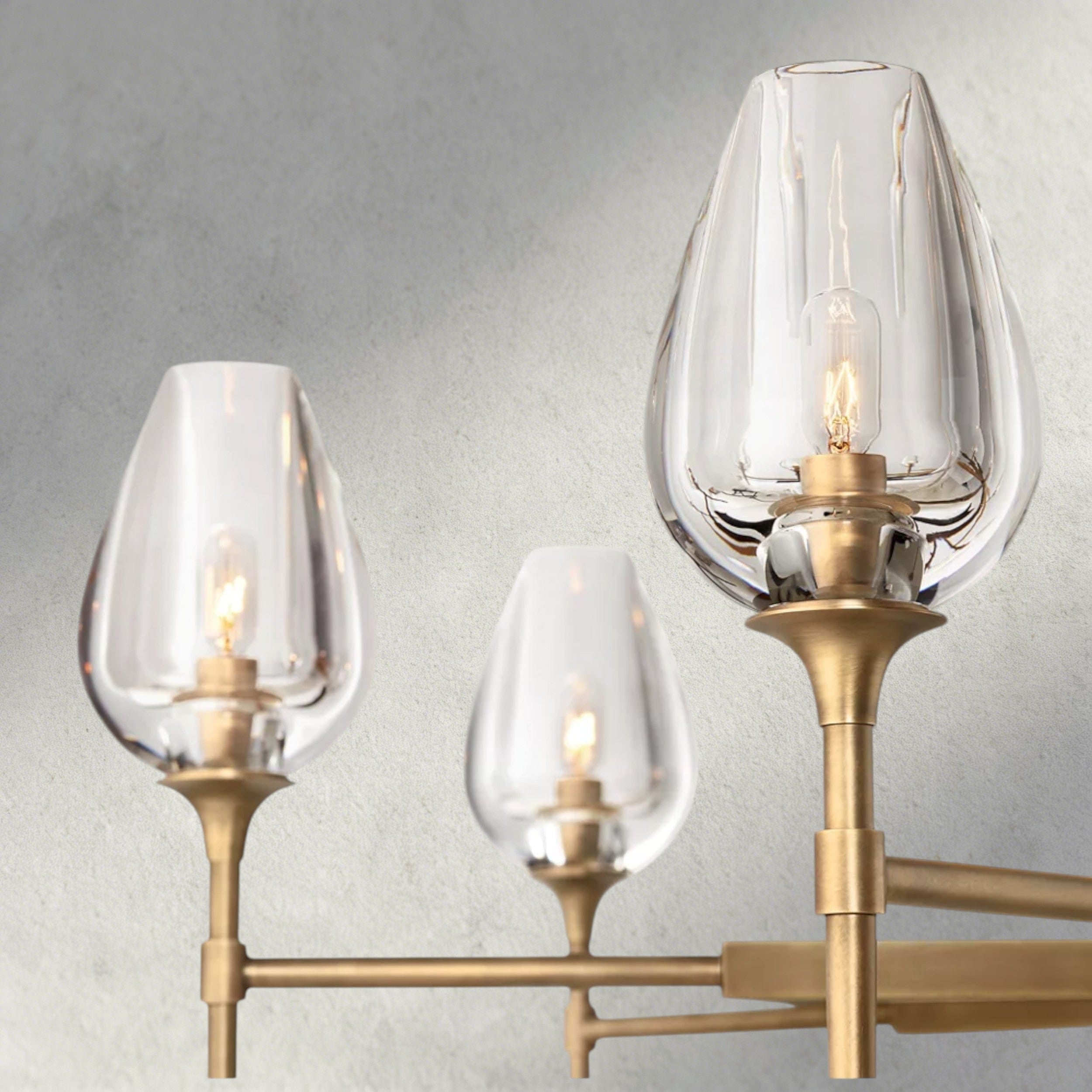 TULIP ROUND CHANDELIER 27", 42", 54"-chandelier-Manorlights