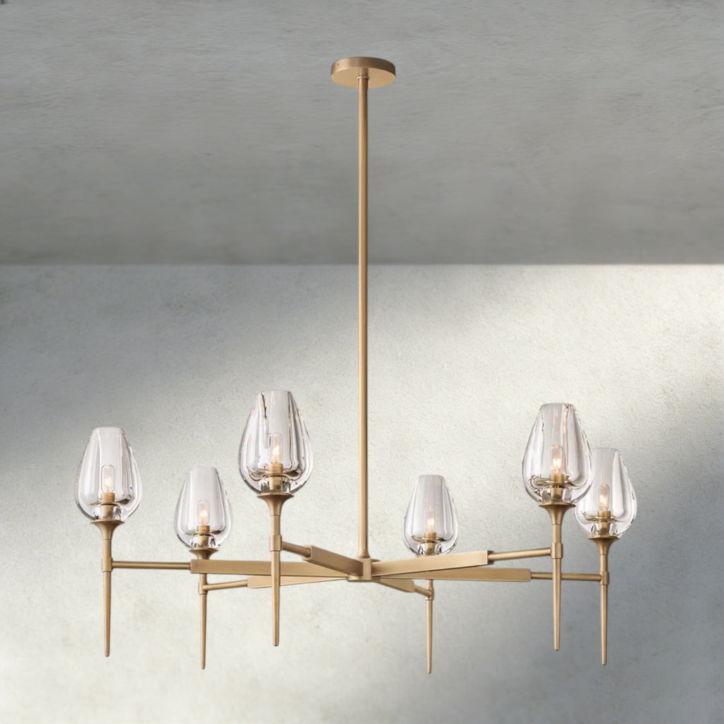 TULIP ROUND CHANDELIER 27", 42", 54"-chandelier-Manorlights