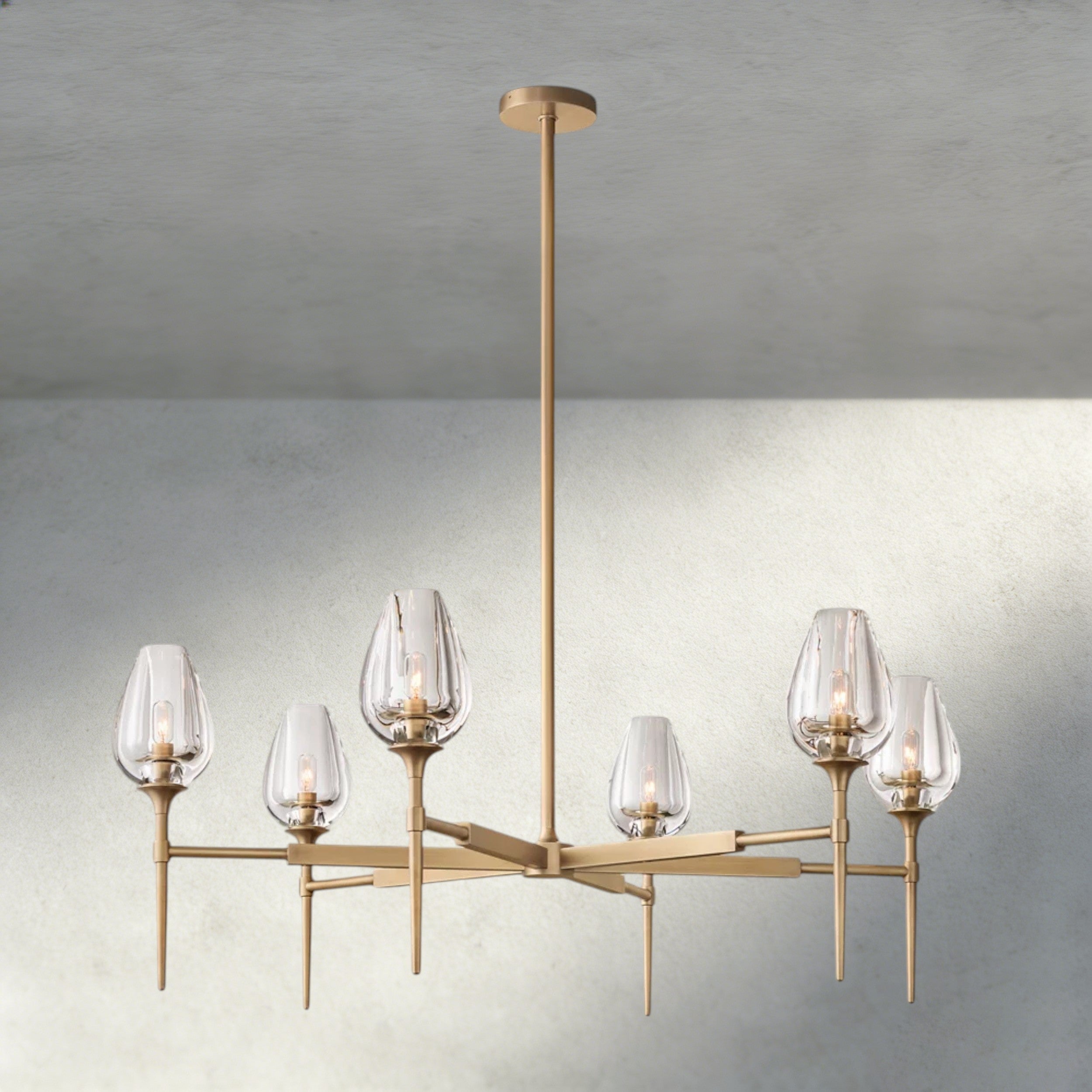TULIP ROUND CHANDELIER 27", 42", 54"-chandelier-Manorlights