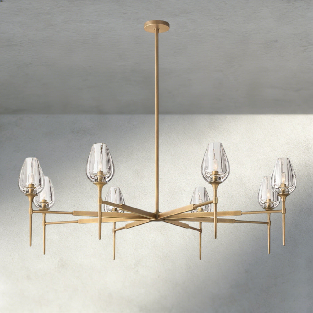 TULIP ROUND CHANDELIER 27", 42", 54"-chandelier-Manorlights