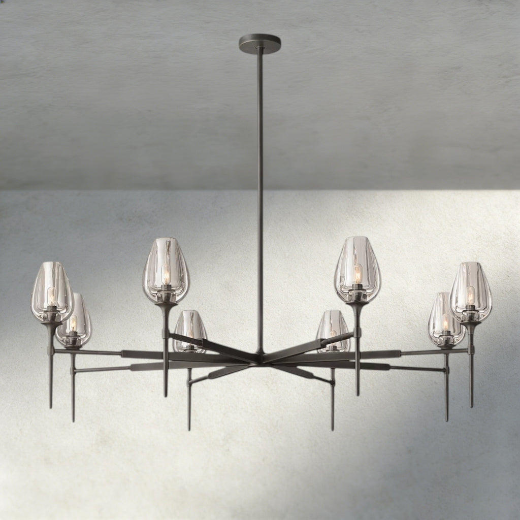 TULIP ROUND CHANDELIER 27", 42", 54"-chandelier-Manorlights