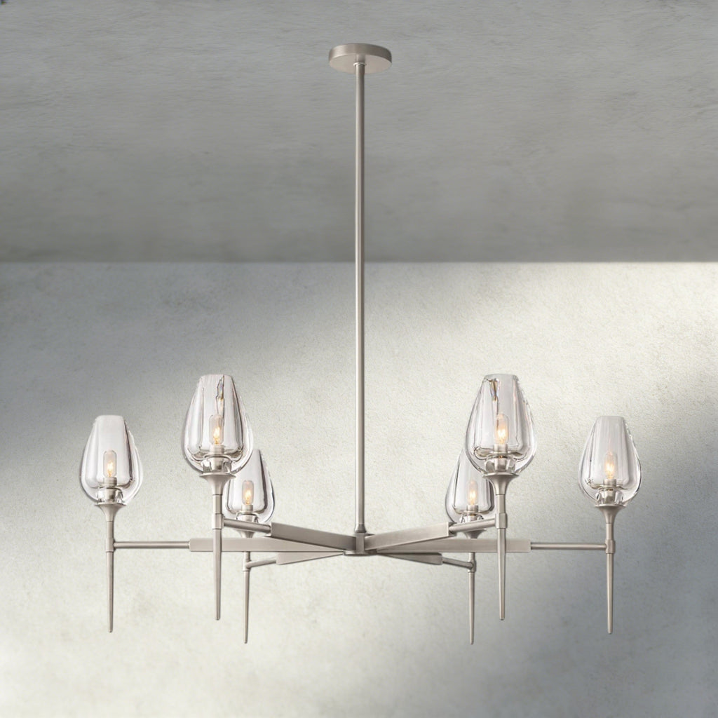 TULIP ROUND CHANDELIER 27", 42", 54"-chandelier-Manorlights