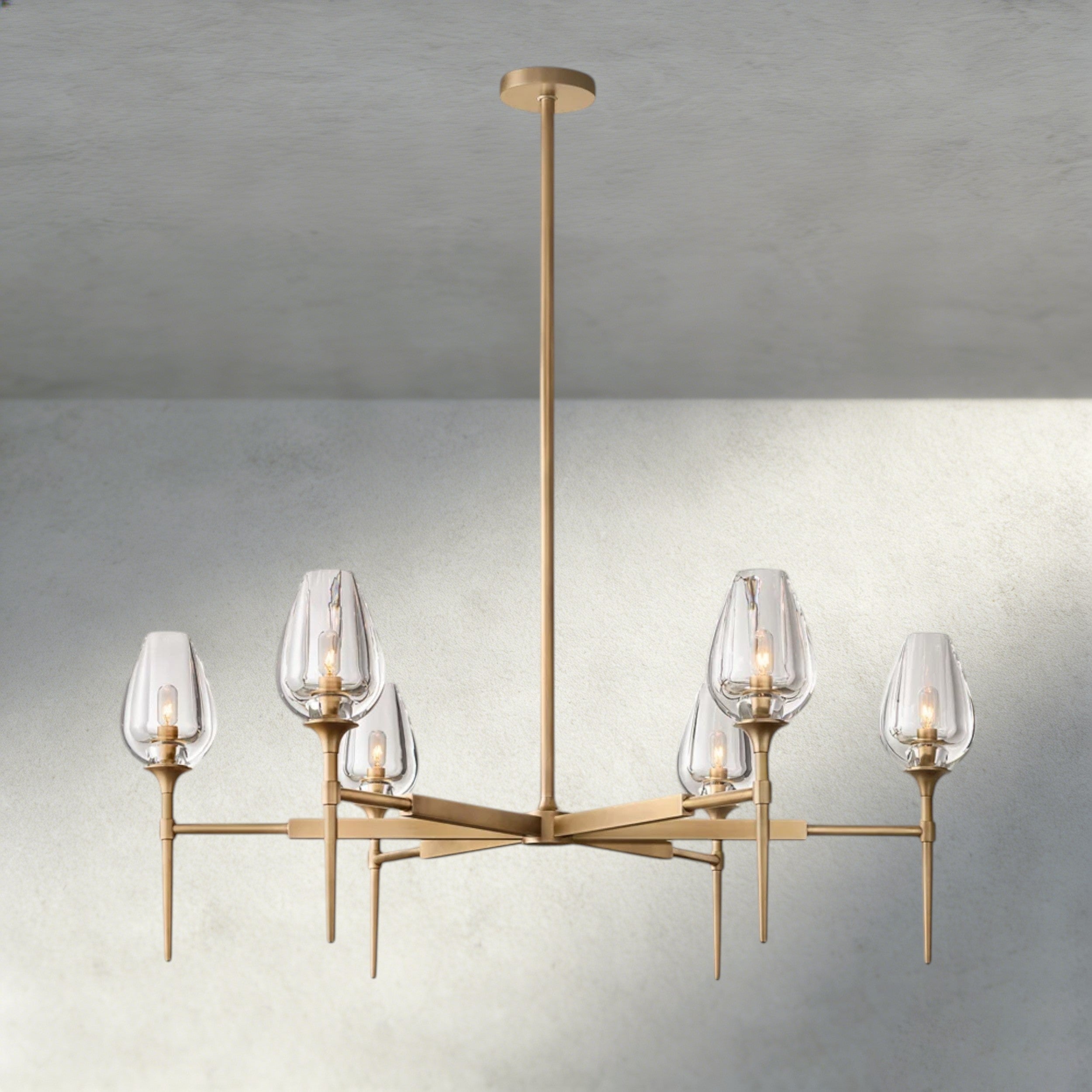 TULIP ROUND CHANDELIER 27", 42", 54"-chandelier-Manorlights