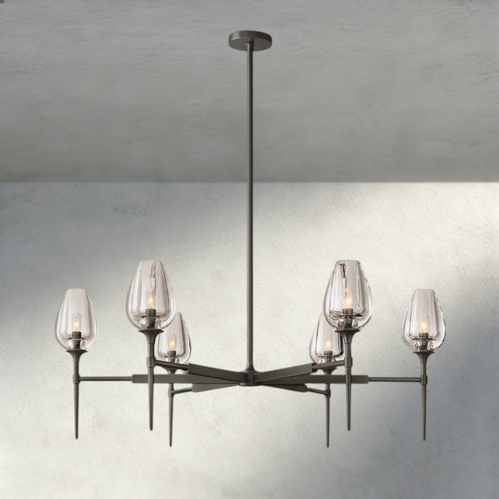 TULIP ROUND CHANDELIER 27", 42", 54"-chandelier-Manorlights