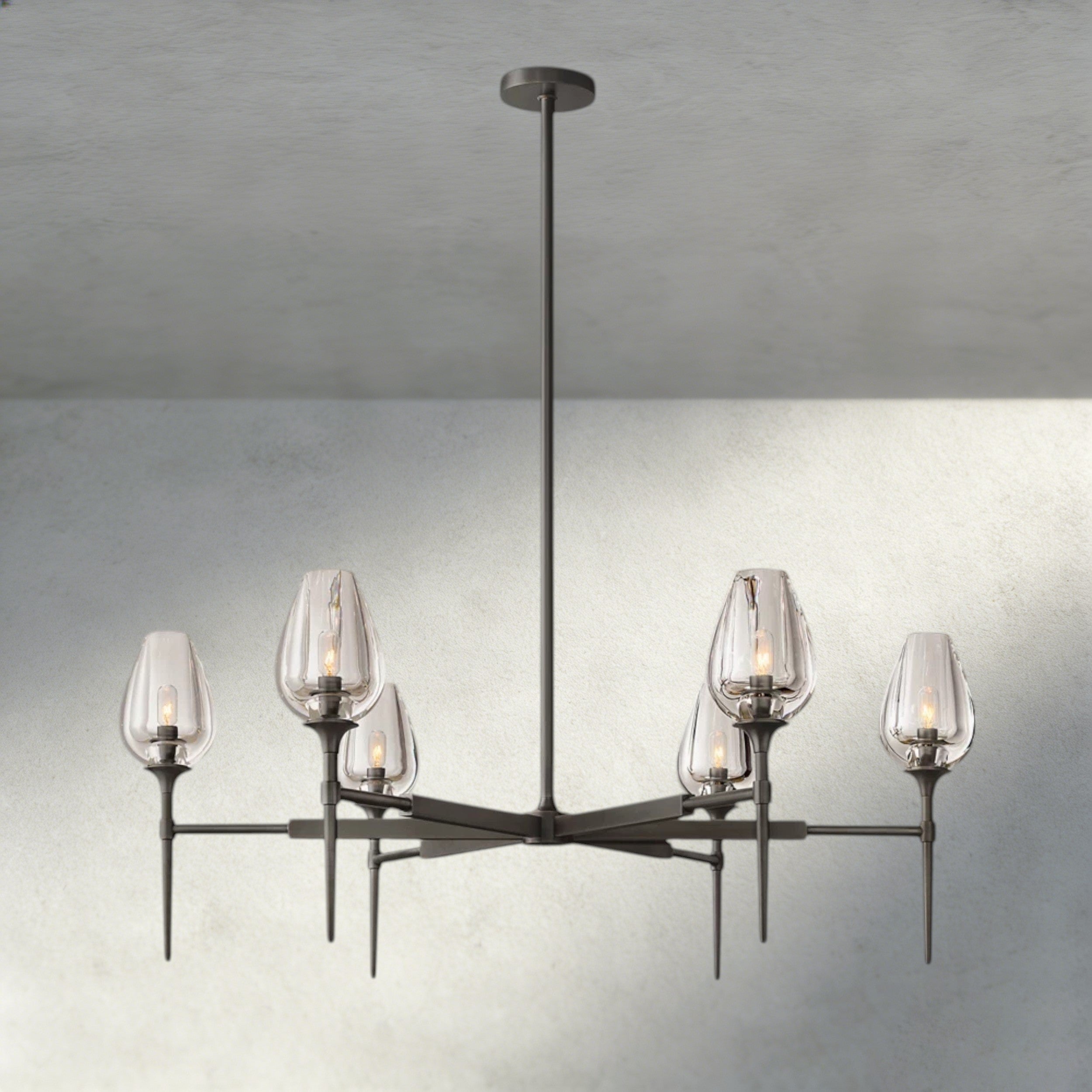 TULIP ROUND CHANDELIER 27", 42", 54"-chandelier-Manorlights