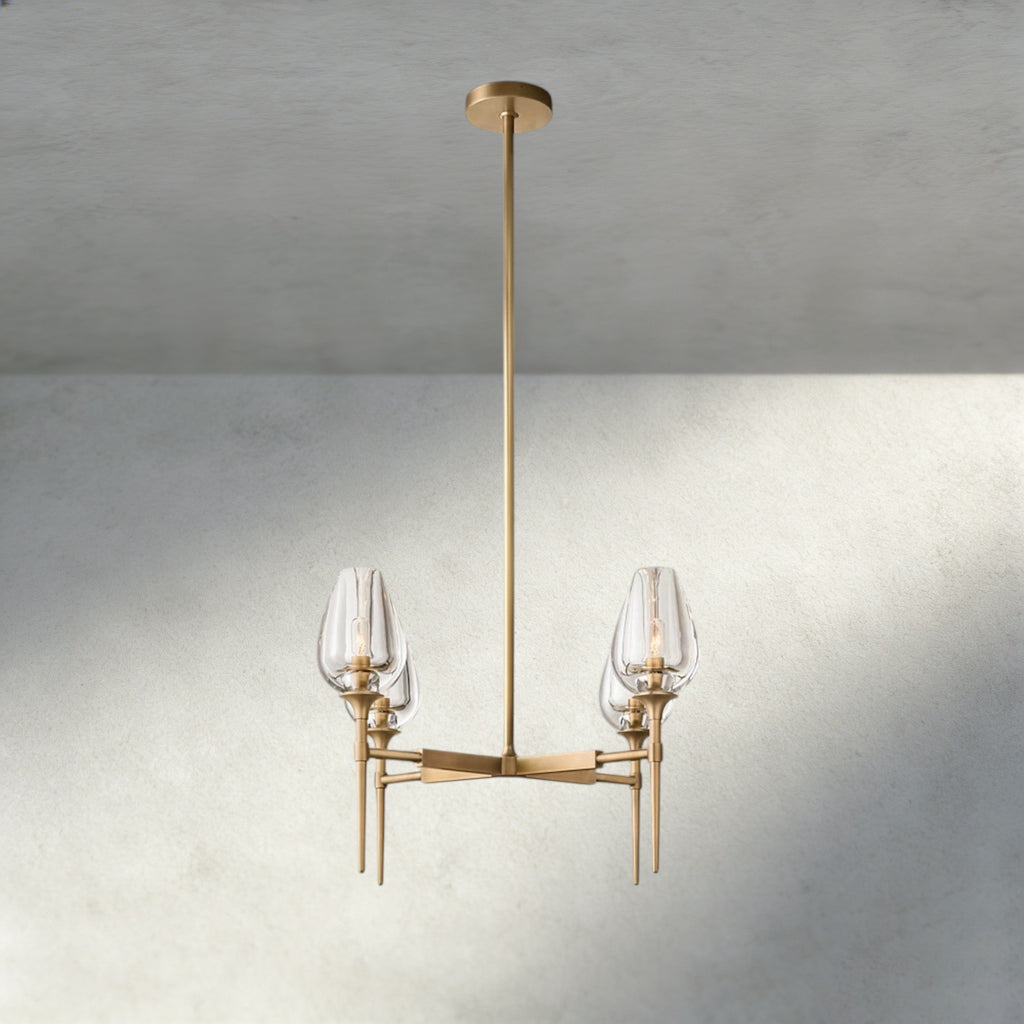 TULIP ROUND CHANDELIER 27", 42", 54"-chandelier-Manorlights