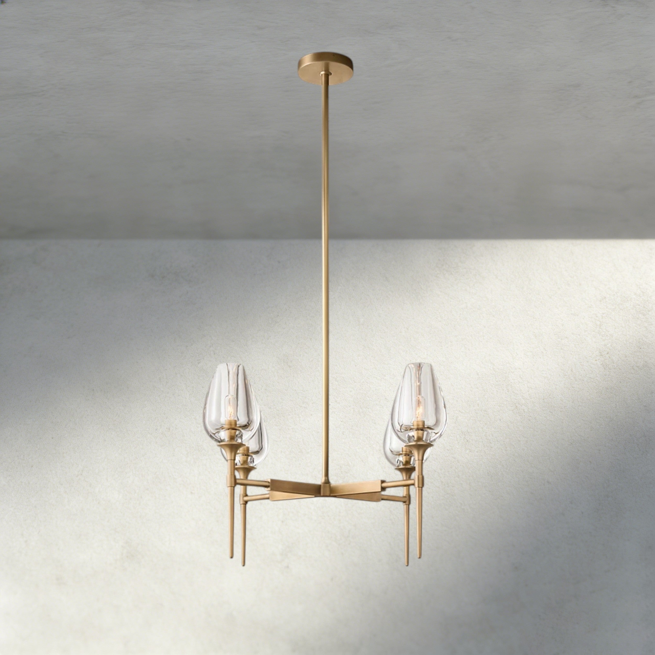 TULIP ROUND CHANDELIER 27", 42", 54"-chandelier-Manorlights