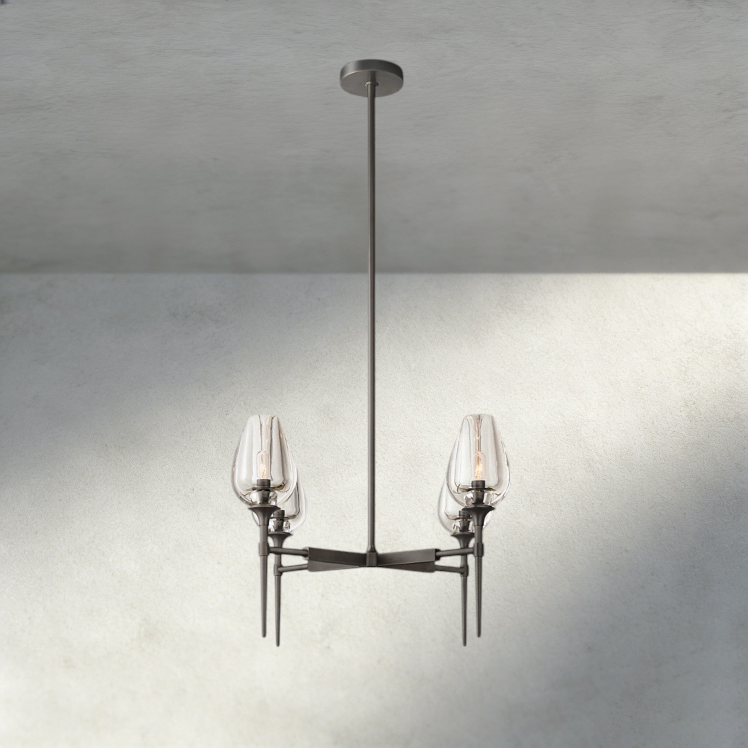 TULIP ROUND CHANDELIER 27", 42", 54"-chandelier-Manorlights