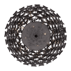 Uroko Large Chandelier - ∅ 34" x H 21"Black & BlackBlushlighting