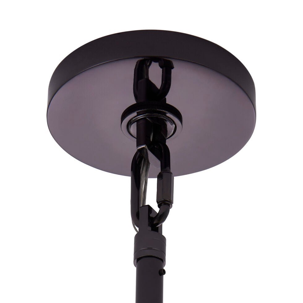 Uroko Large Chandelier - ∅ 34" x H 21"Black & BlackBlushlighting