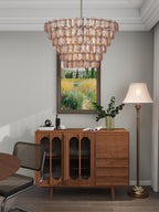 Uroko Large Chandelier - ∅ 34" x H 21"Black & BlackBlushlighting