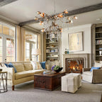 Viticcia Round Chandelier in clear by Manorlights