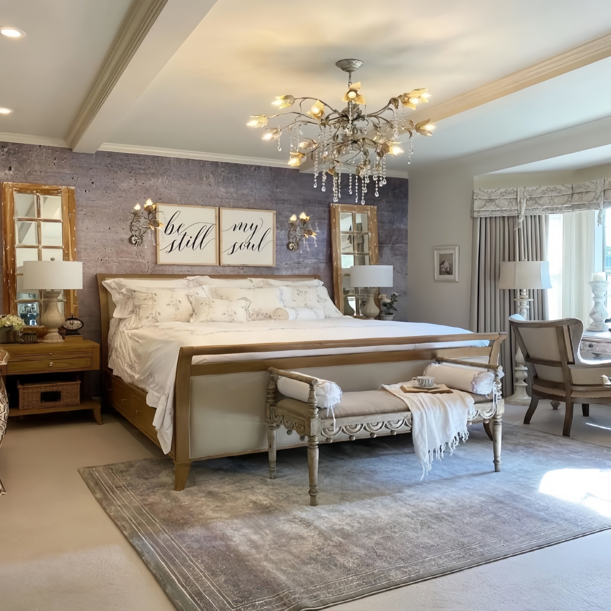 Viticcia Round Chandelier in clear - dining room lighting