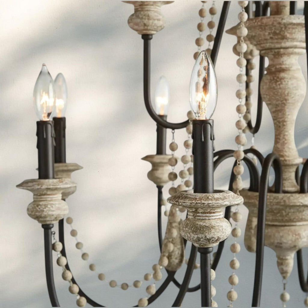 Vivienn Chandelier in bronze - dining room lighting