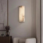 Marlo Alabaster Wall Sconce 12" detail view