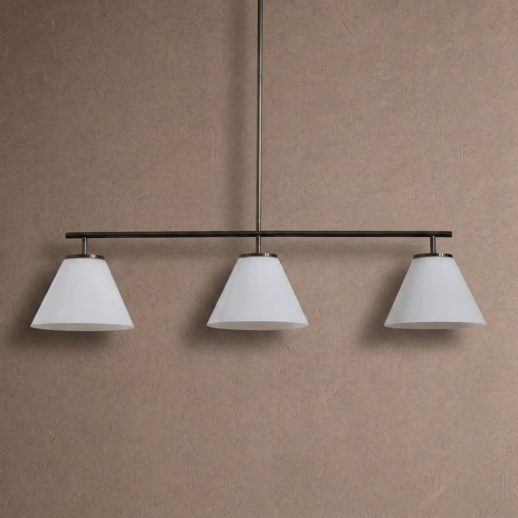 Wescott Linear Cone Chandelier - BrassMilkManorlights