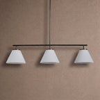 Wescott Linear Cone Chandelier - BrassMilkManorlights