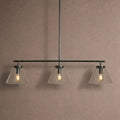 Wescott Linear Cone Chandelier - BlackClearManorlights