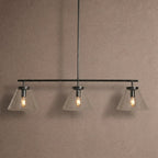 Wescott Linear Cone Chandelier - BlackClearManorlights
