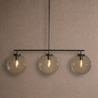 Wescott Linear Globe Chandelier - BlackClearManorlights