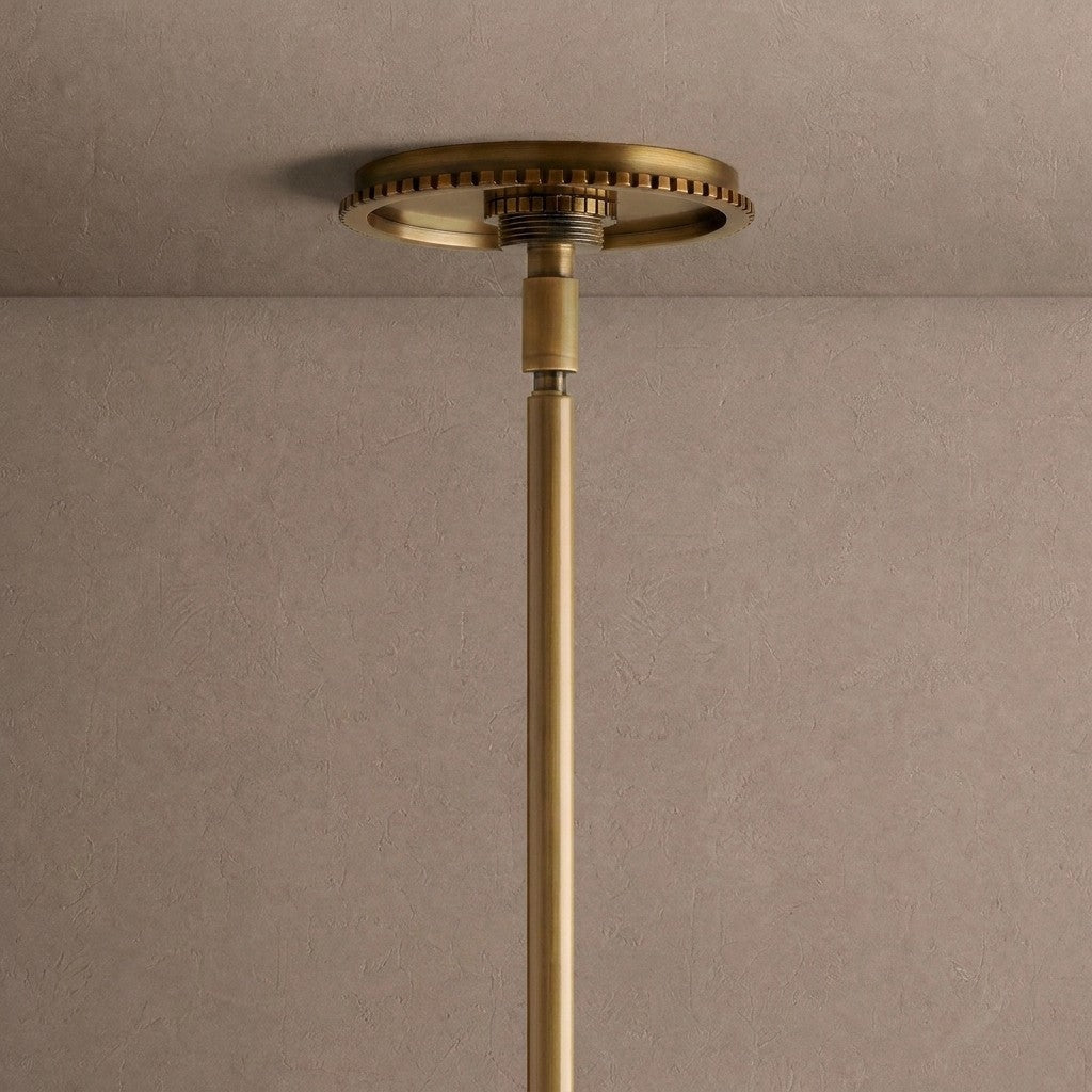 Wescott Linear Globe Chandelier - BrassMilkManorlights