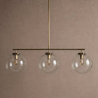 Wescott Linear Globe Chandelier - BrassClearManorlights