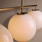 Wescott Linear Globe Chandelier - BrassMilkManorlights
