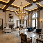 Zaira Opulent Chandelier - ∅ 62.2″ x H 82.7″Brass & ClearManorlights