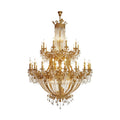 Zaira Opulent Chandelier - ∅ 62.2″ x H 82.7″Brass & ClearManorlights