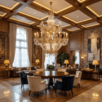 Zaira Opulent Chandelier - ∅ 62.2″ x H 82.7″Brass & ClearManorlights